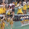 学園祭潜入撮影！足を高く上げ大開脚で一生懸命演技するチアガールたち